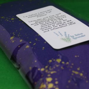 Dark purple and gold eye pillow